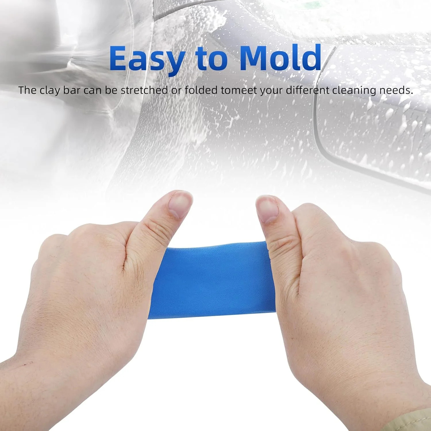 Car Clay Bar 4 Pack 400g, Premium Grade Clay Bars Auto Detailing Magic Clay Blue