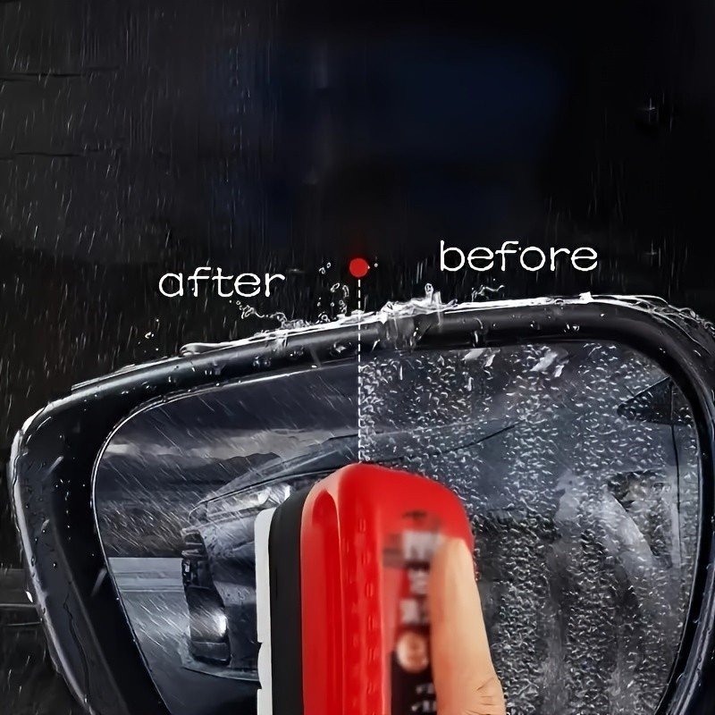 1PCS Windshield Cleaner Brush Oil Film Remover Anti-Fog Portable Cleaning Tool