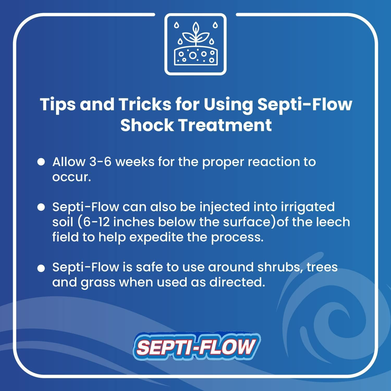 Septi-Flow Shock Septic Drainfield Repair Solution, Clears Leach Fields, Dissolv
