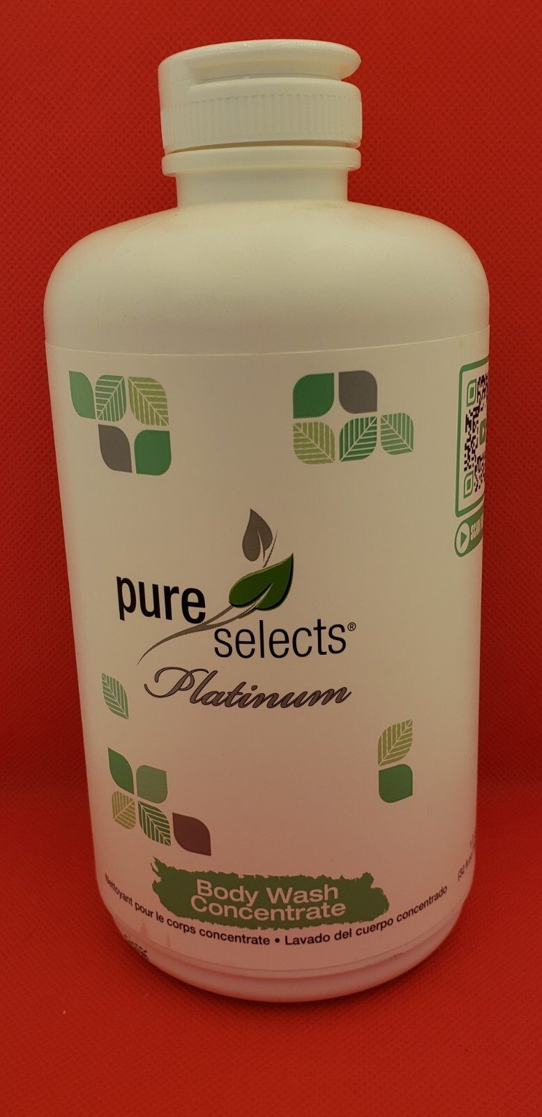 PURE SELECTS PLATINUM BODY WASH CONCENTRATE, 1 QUART, NIB