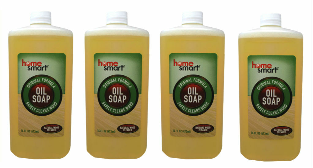 (LOT 4) HomeeSmart Oil Soap Original Formula Safely cleans Wood 16 oz Ea = 64 Oz