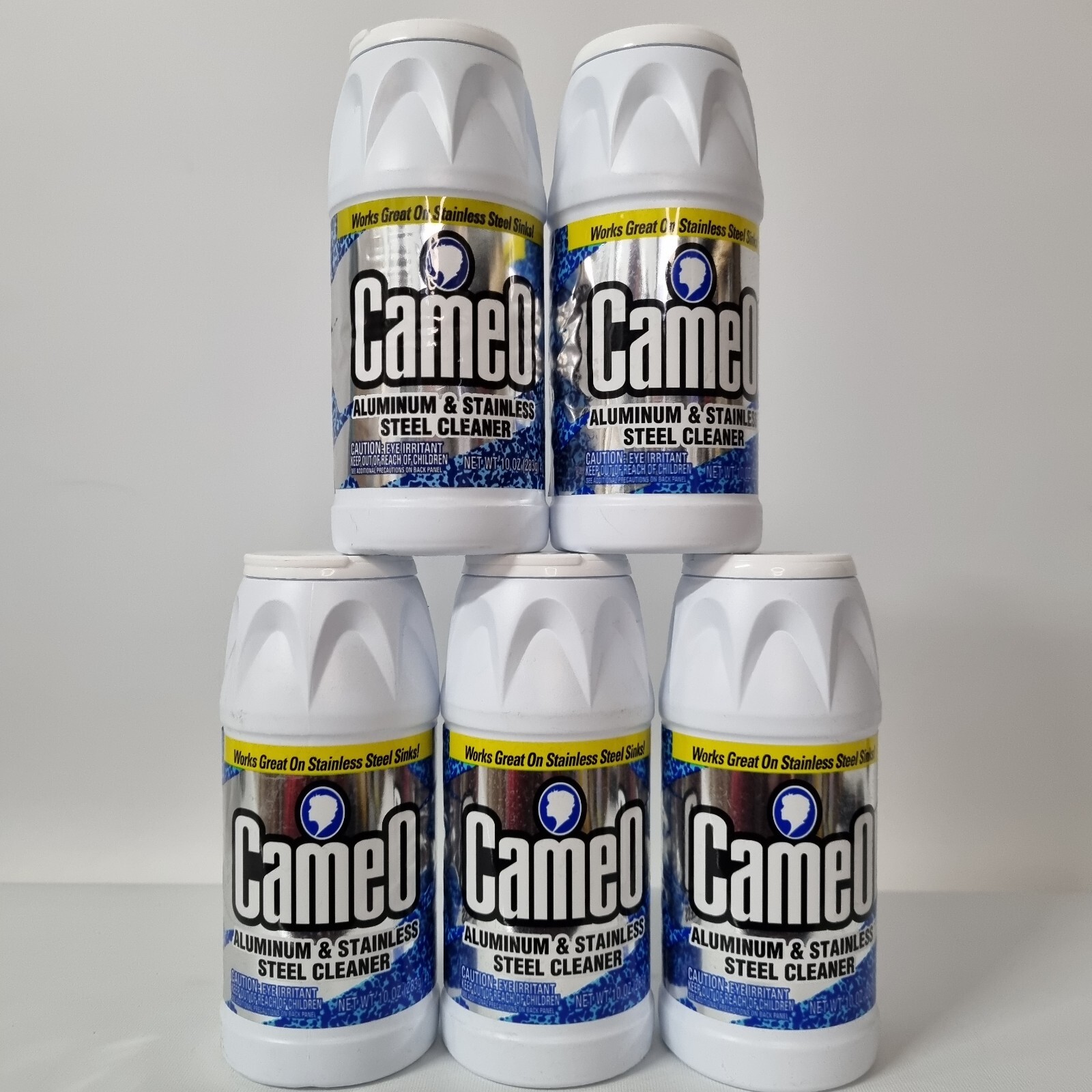 Lot of 5 Cameo Aluminum & Stainless Steel Cleaner Original Old Formula 10oz Each