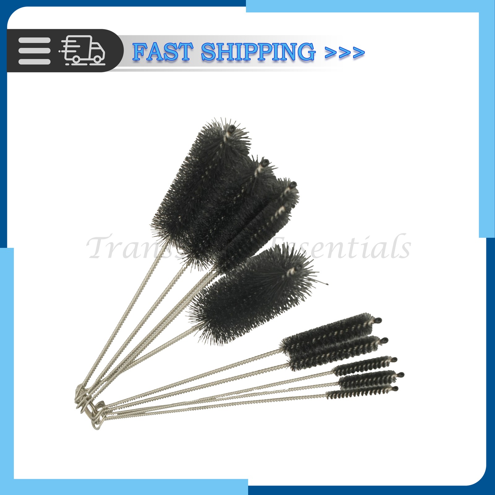 10PCS Set Nylon Small Long Cleaning Straw Brush Cleaner Bottle Tube Pipe US