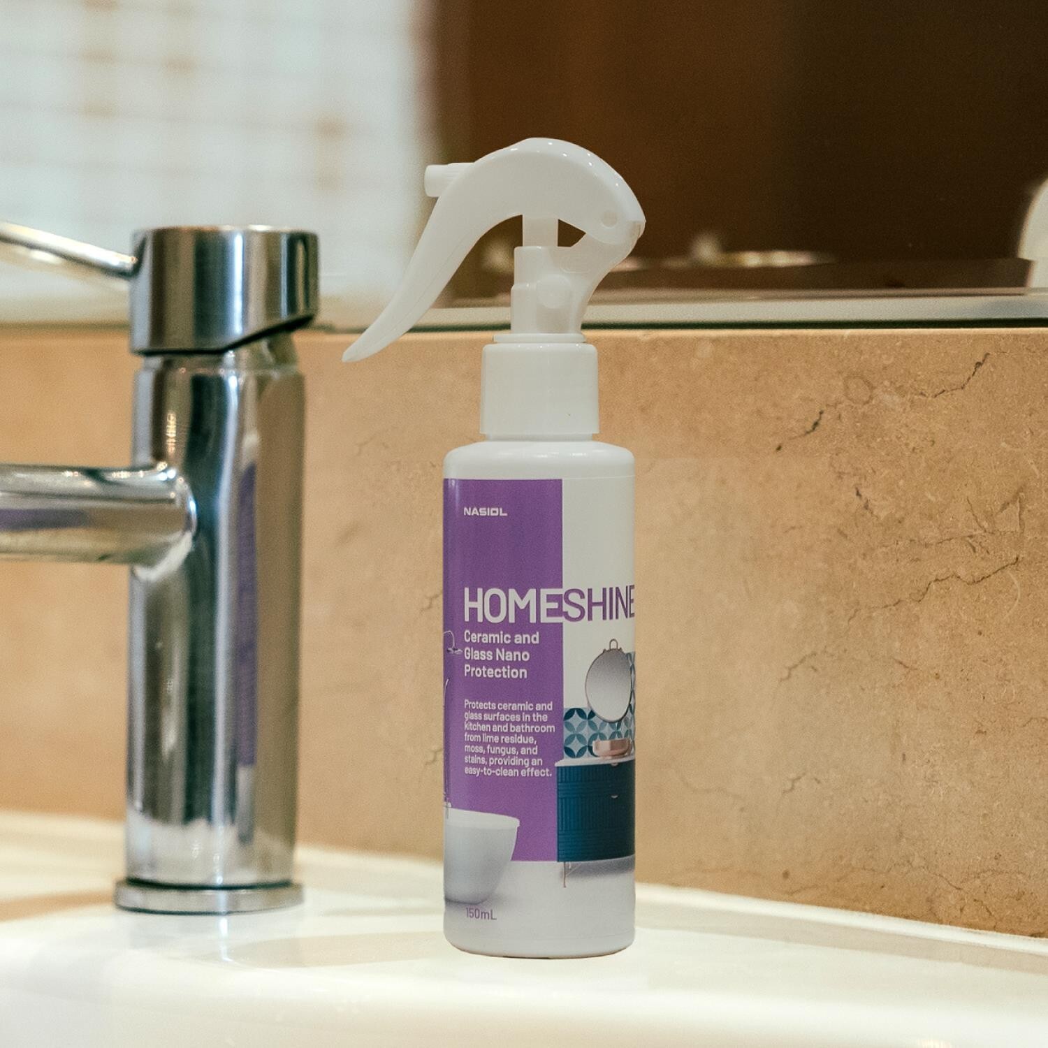 Nasiol HomeShine Ceramic and Glass Nano Protector For home use AntiStain 150 ml