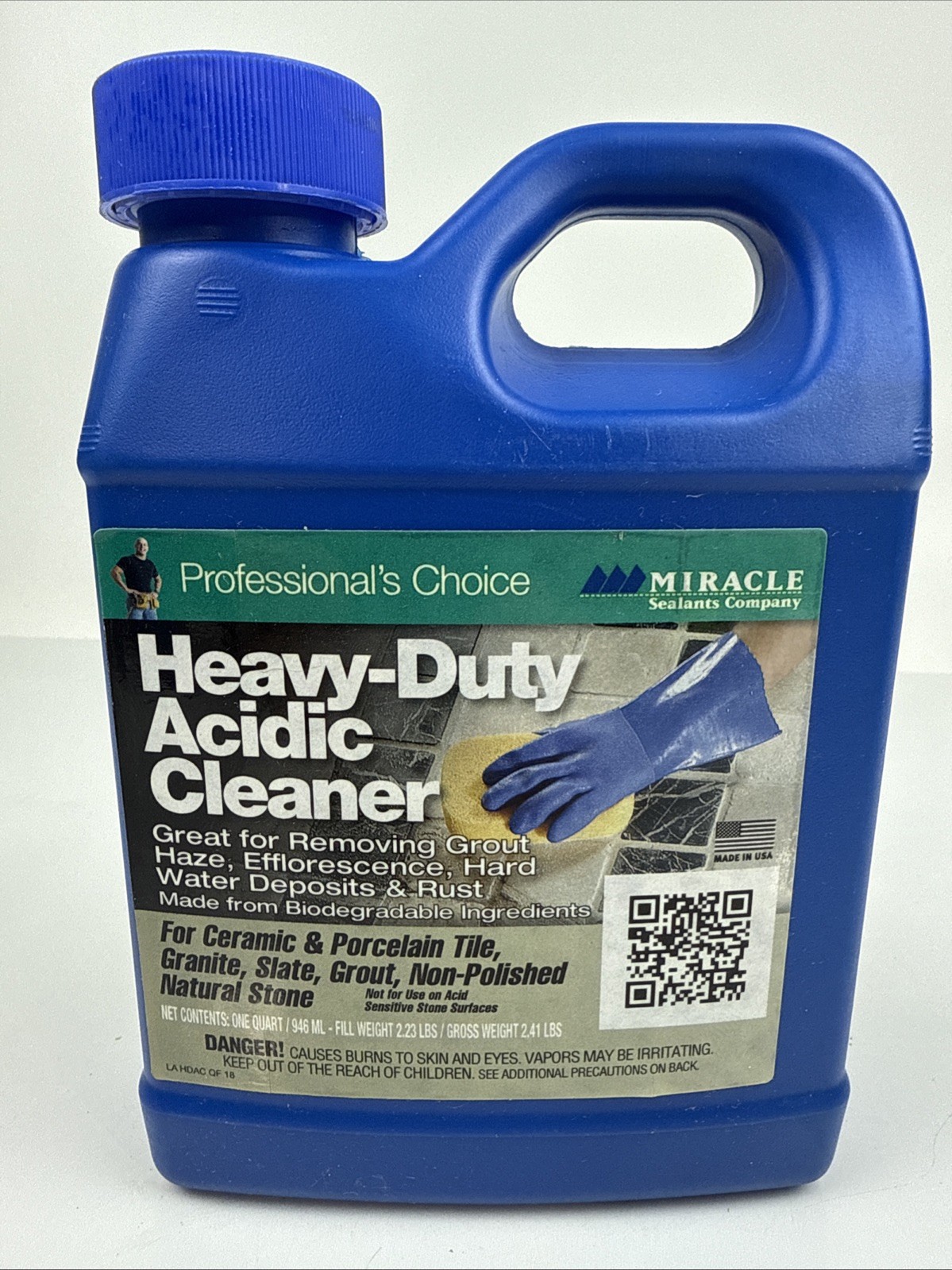Miracle Sealants Heavy Duty Acidic Cleaner 32 Oz Fast Acting Exterior & Interior