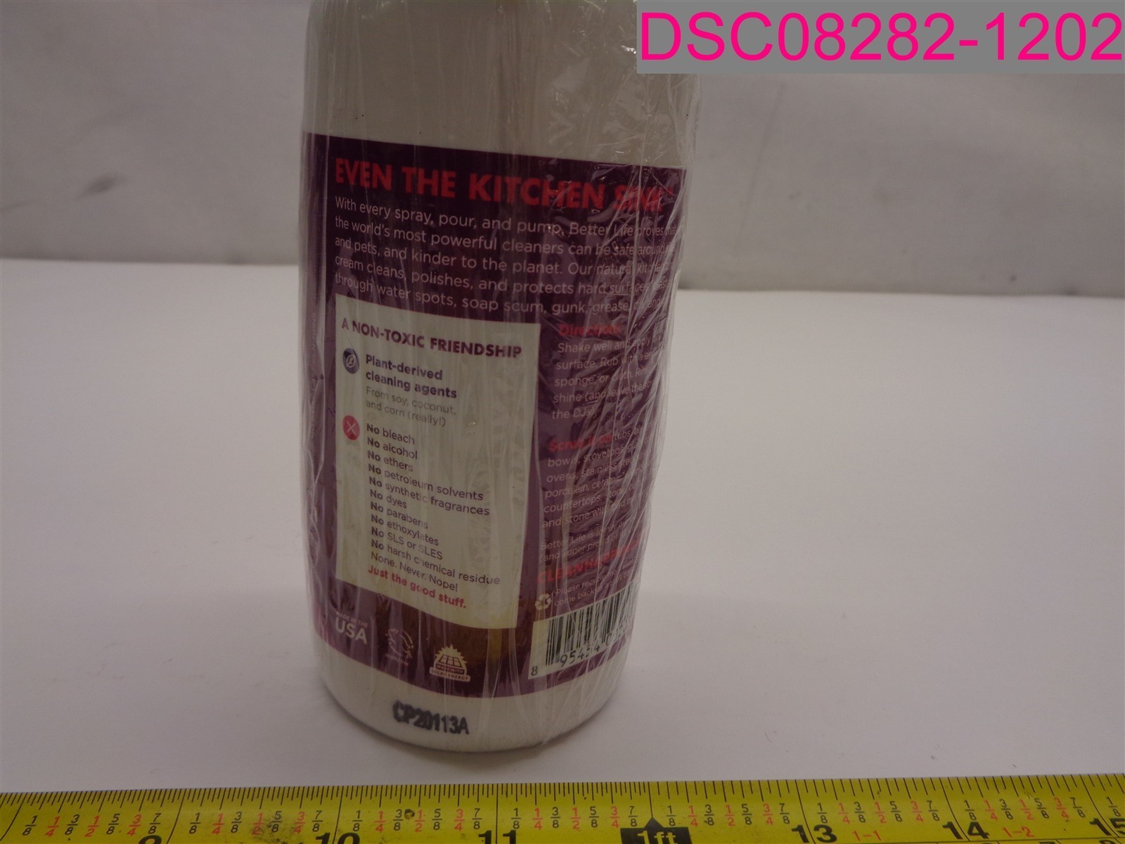 QTY=32 fl.oz (2 Bottles of 16 fl.oz) Better Life Kitchen & Bath Scrubber