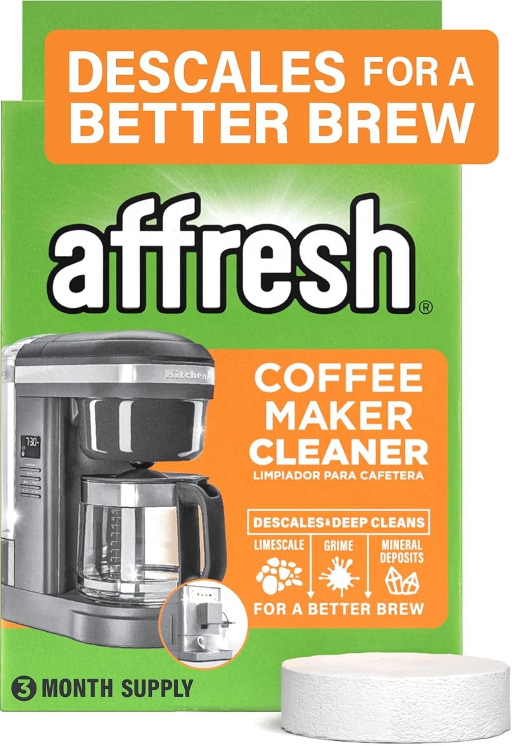 Affresh Coffee Maker Cleaner, 3 Tablets