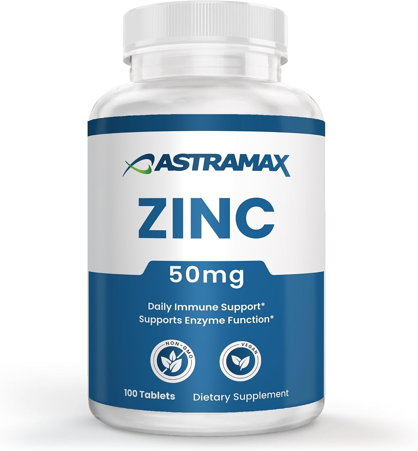 Zinc 50mg | High Potency Immune Support | Vegan, Non-GMO, Gluten-Free | 100 Coun
