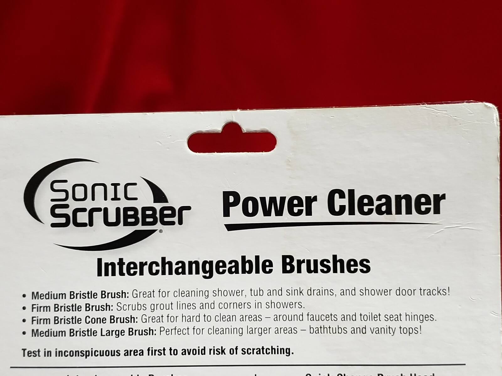Sonic Scrubber Bathroom Power Cleaner Interchangeable Brushes (Brand New Sealed)
