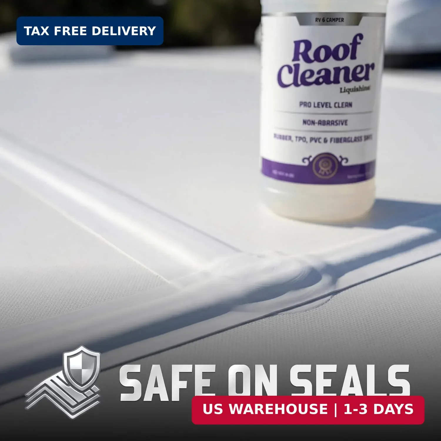 Roof Cleaner RV Roof Cleaner with UV Protection, Removes Dirt & Grime, Safe for