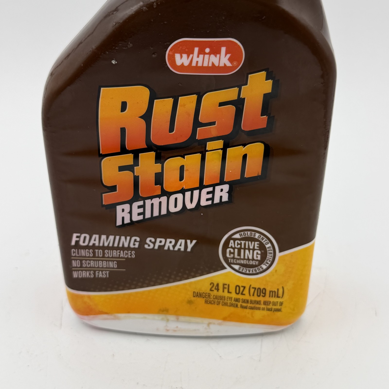 Whink Rust Stain Remover Foaming Spray 24 fl oz – Active Cling No Scrubbing