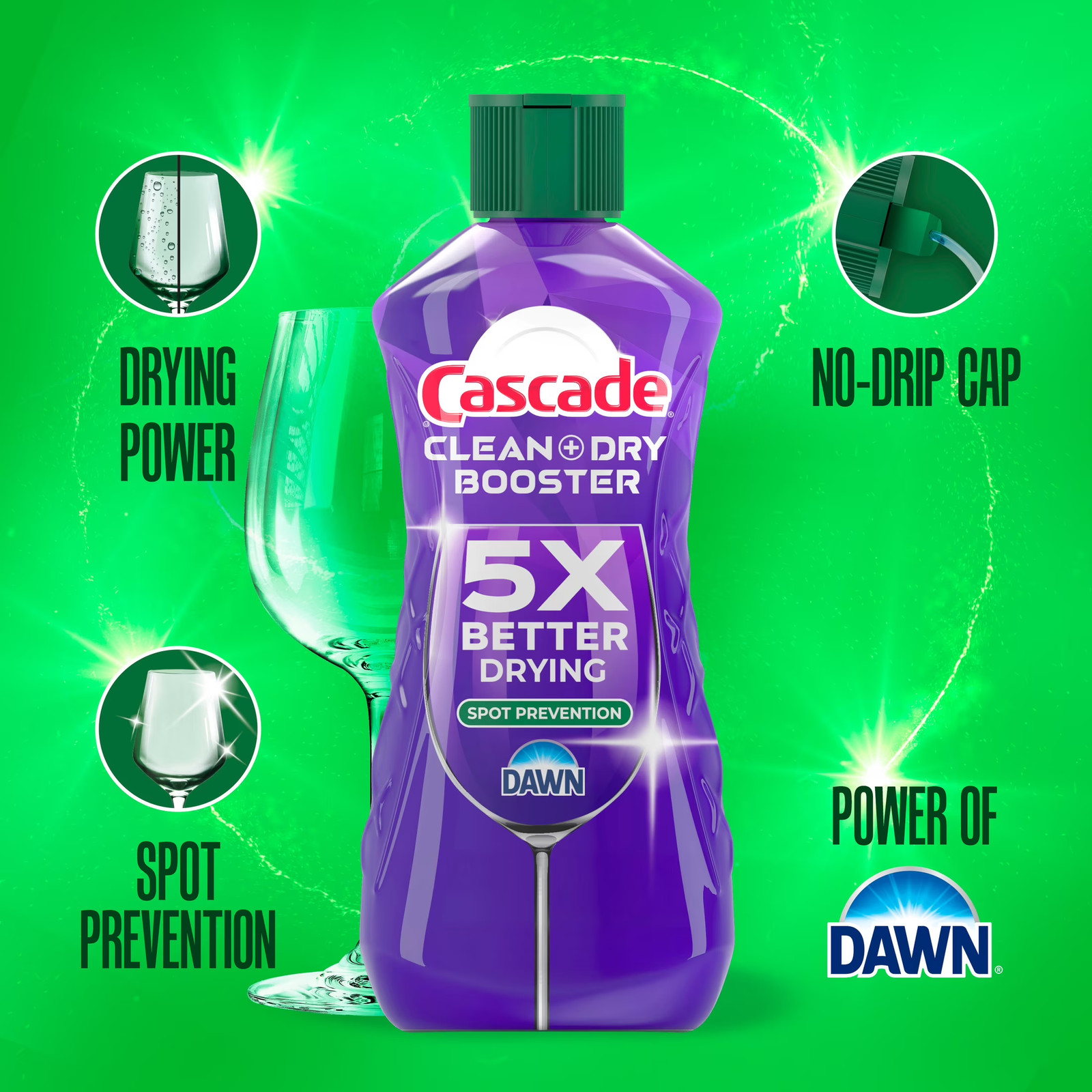 Rinse Aid Clean & Dry Booster, 16oz