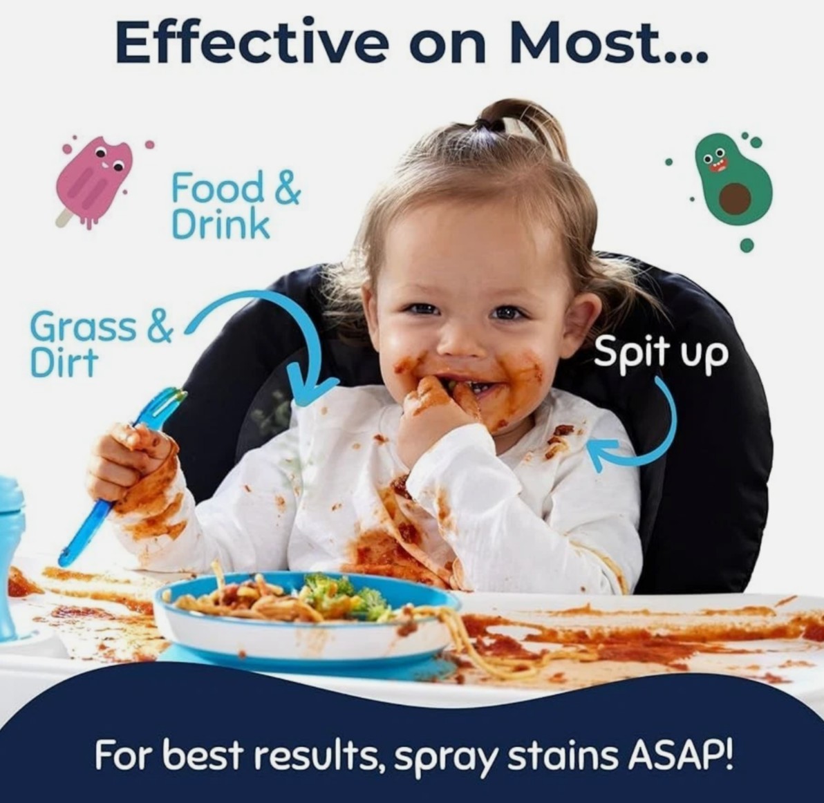 Miss Mouth’s Messy Eater Stain Treater Spray – 4oz – 3 Pack Stain Remover SEALED