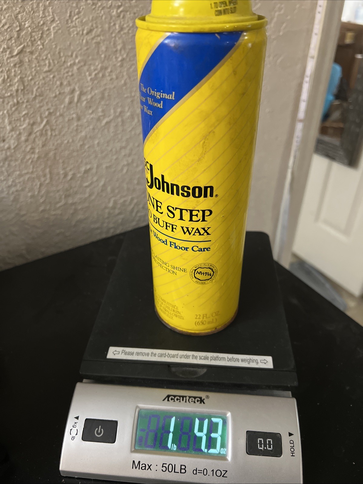 SC Johnson One Step No Buff Wax Fine Wood Floor Care 22 fl oz Discontinued
