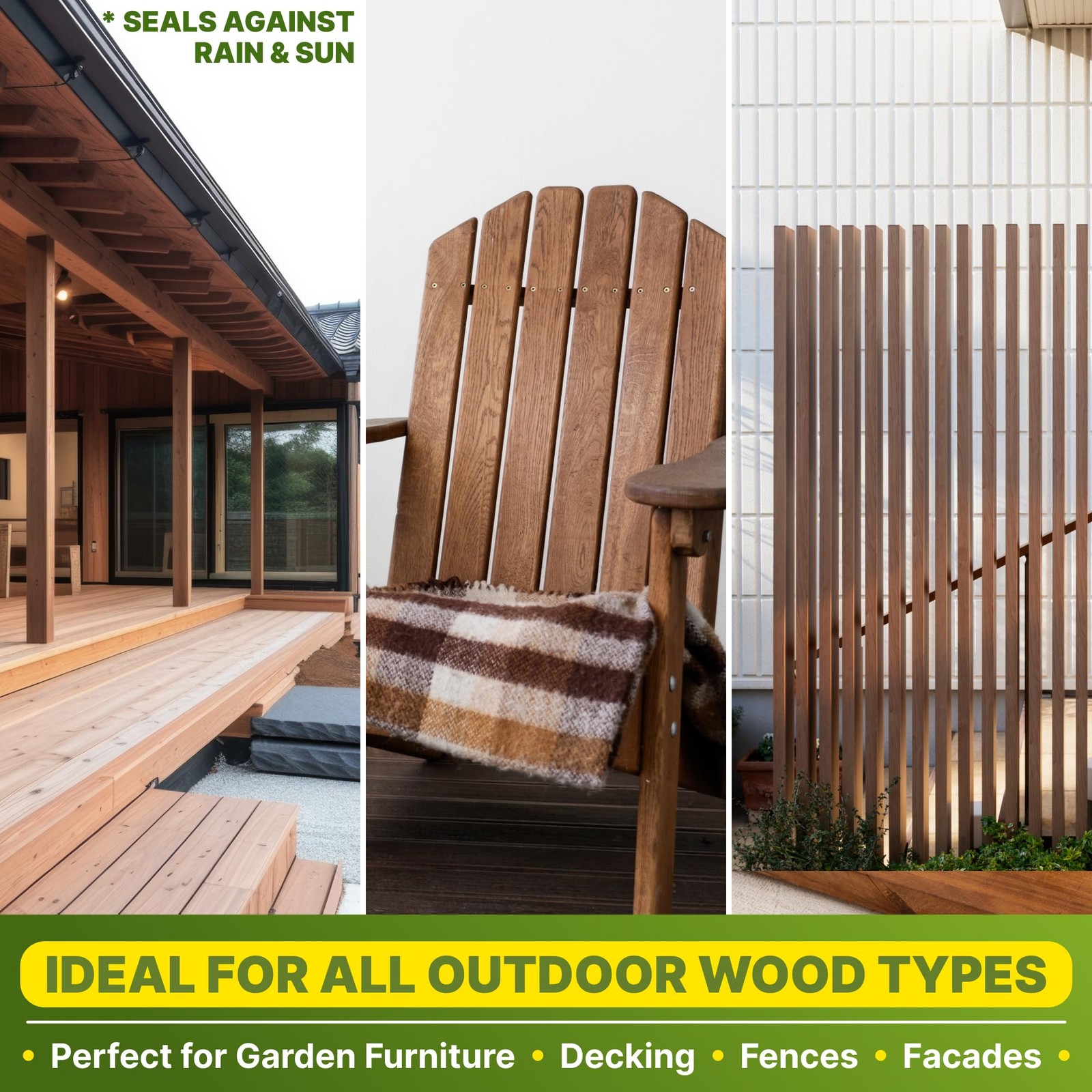 Nordicare Sealing Wood Oil for Outdoor Garden Furniture – Teak Oil – 170 Oz NEW