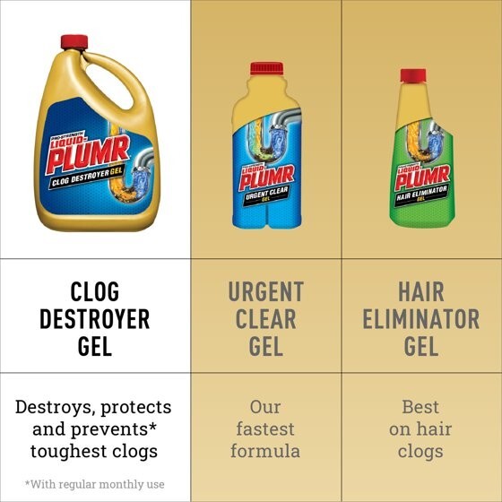 Liquid-Plumr Pro-Strength Full Clog Destroyer Plus PipeGuard, 160 oz 💪💪💪