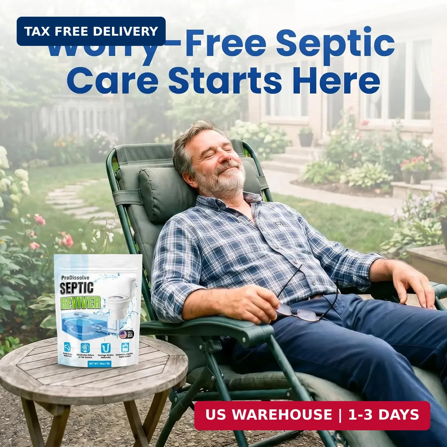 Septic Balance, 3 Septic Tank Treatments – 3 Month Supply – Septic Tank Cleaner