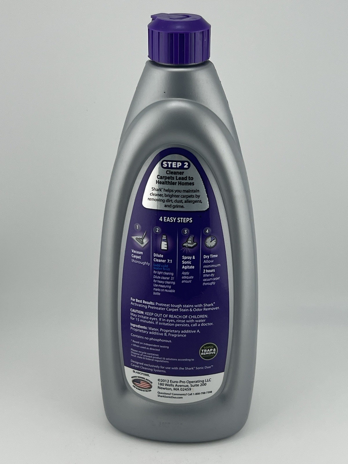Shark Carpet Shampoo Low Moisture No Rinse English Lavender 28 FL oz Sealed New