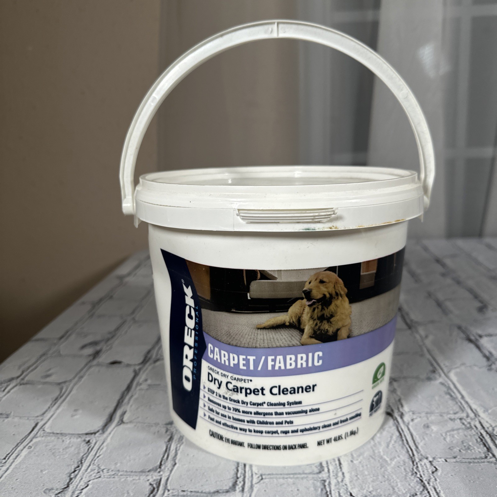Oreck Dry Carpet Cleaner 1/4 Of Powder Left From 4lb Bucket