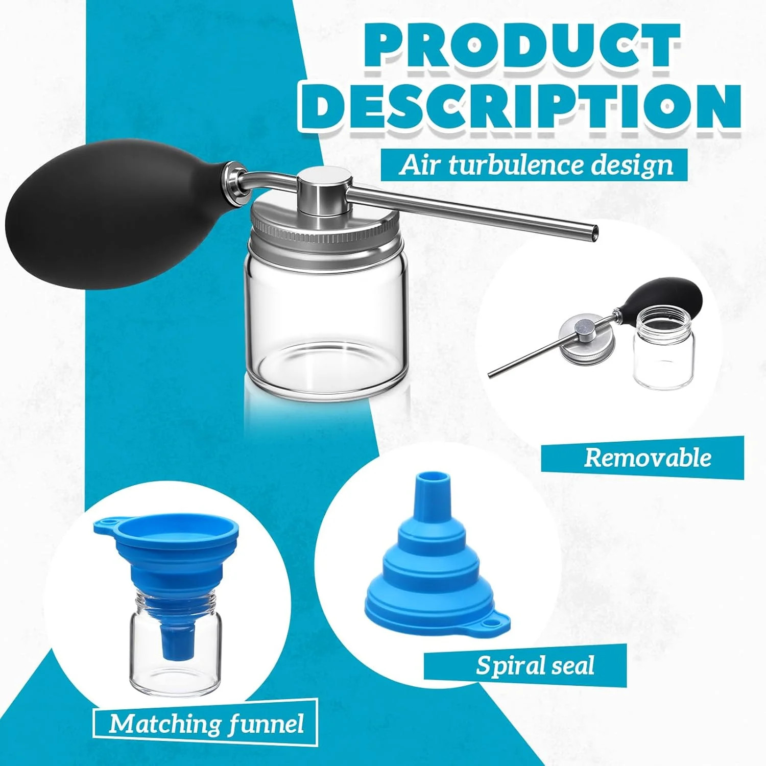 Diatomaceous Earth Powder Duster, Garden Bulb Duster Applicator, Puffer Dispense