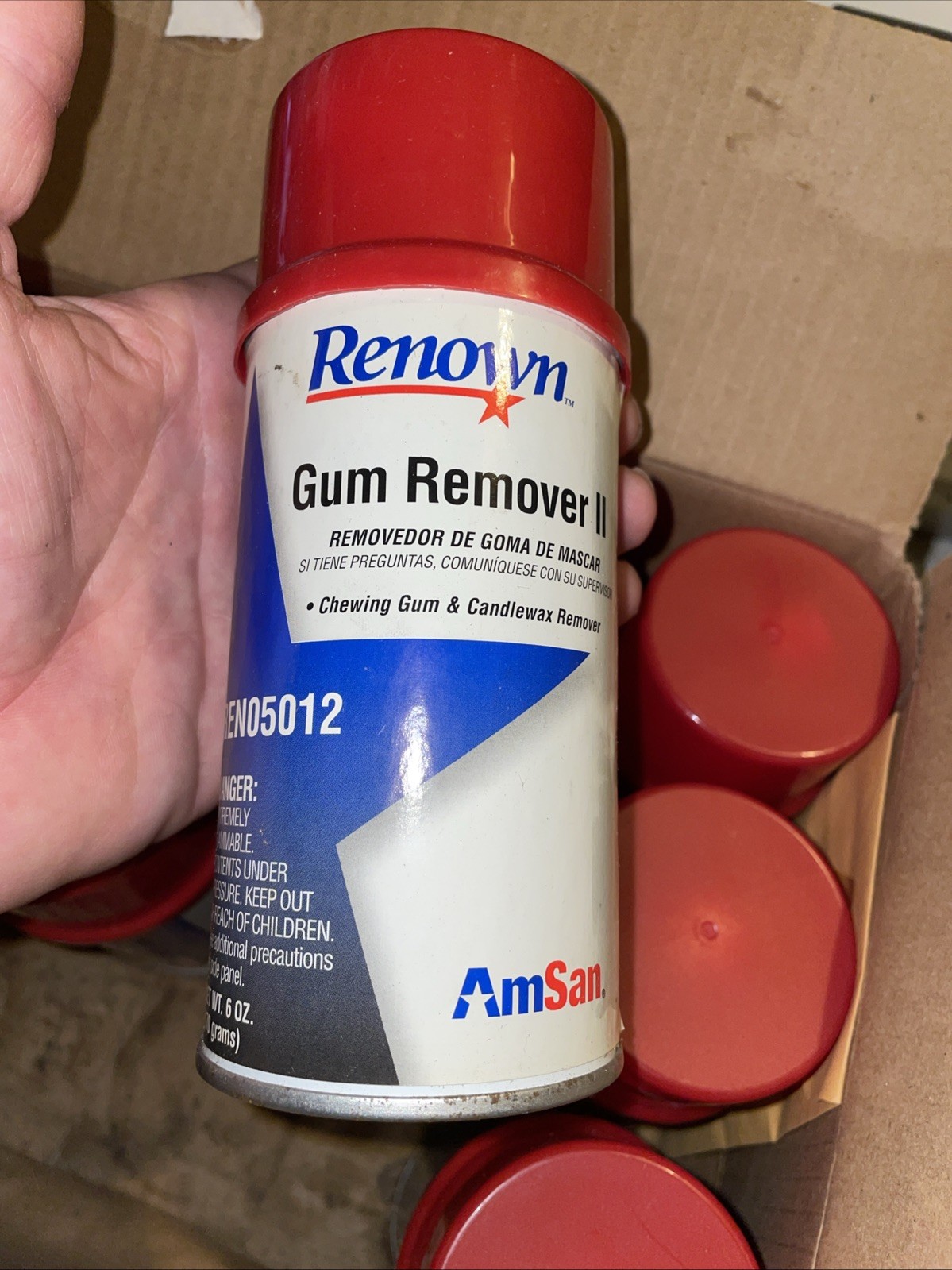 Renown REN05012-AM 6 oz. Gum Remover II Aerosol 10 Cans New Old Stock