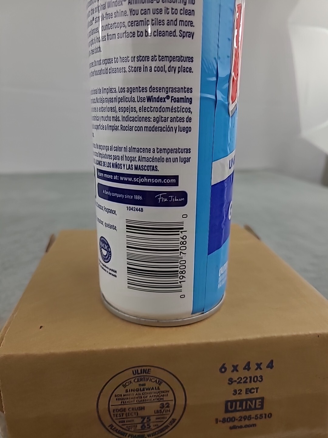 Windex Foaming Glass Cleaner 19.7 oz Liquid Streak Free Window