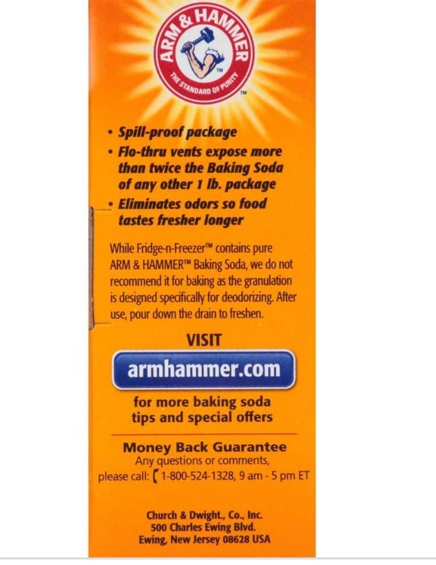 Arm & Hammer Fridge-N-Freezer Baking Soda, 14 Oz.USA-Free Shipping
