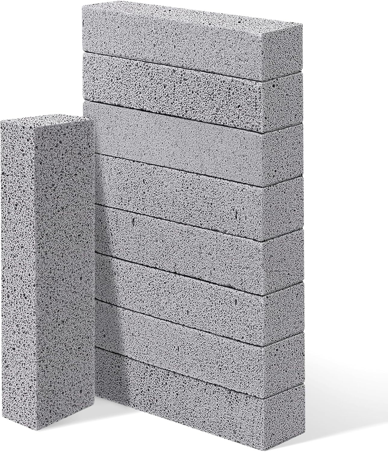 10 Pack Pumice Stone for Toilet Cleaning Bowl Stick,Powerfully Cleans Hard Water