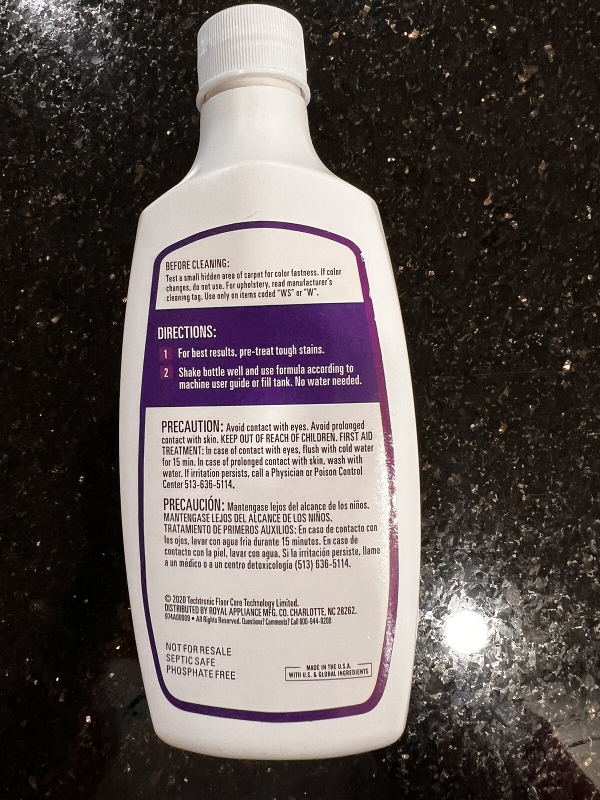 New Lot Of 4 Hoover Paws and & Claws Spot Cleaner Carpet Cleaning Formula 6 oz