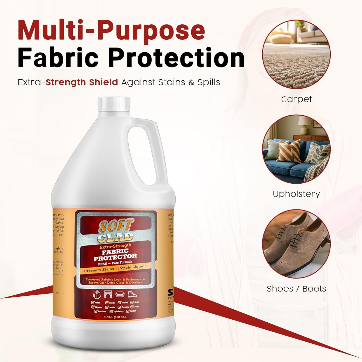 Extra Strength Fabric Protector 1 Gallon – Stain Guard, Repels Water, USA Made