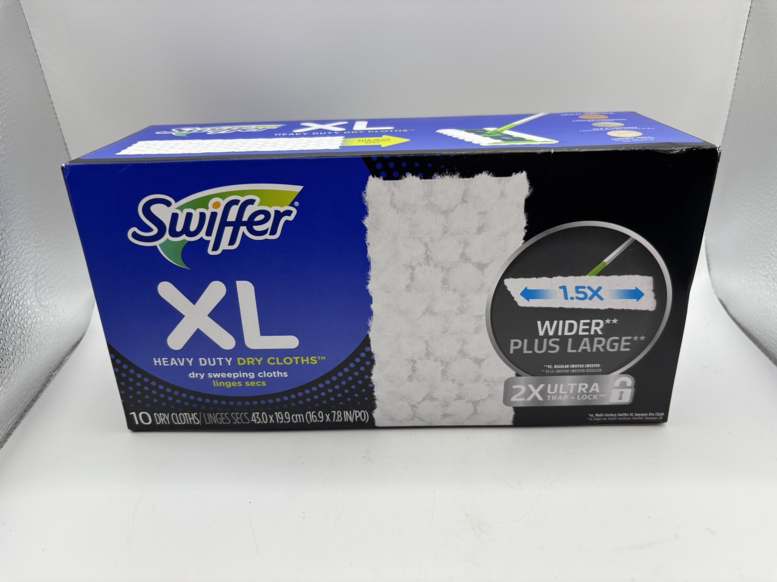 New Swiffer XL HEAVY DUTY Dry Cloths Pad Refills 10 Ct. All Types of Floors