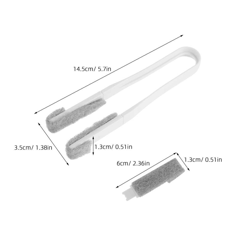 2Set Durable Blinds Cleaning Tool with Double Ended Brush for Window Shutters