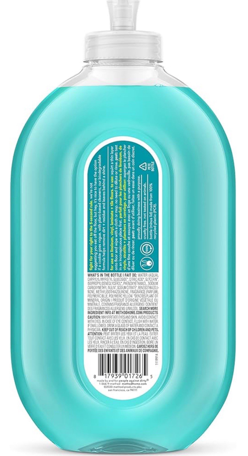 Method Squirt + Mop Hard Floor Cleaner Spearmint Sage 25oz FREE SHIPPING (B3-i13