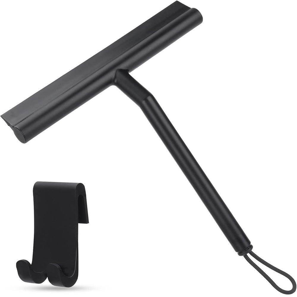 Silicone Squeegee Streak Free Glass Cleaner Shower Mirror Tile Car Window