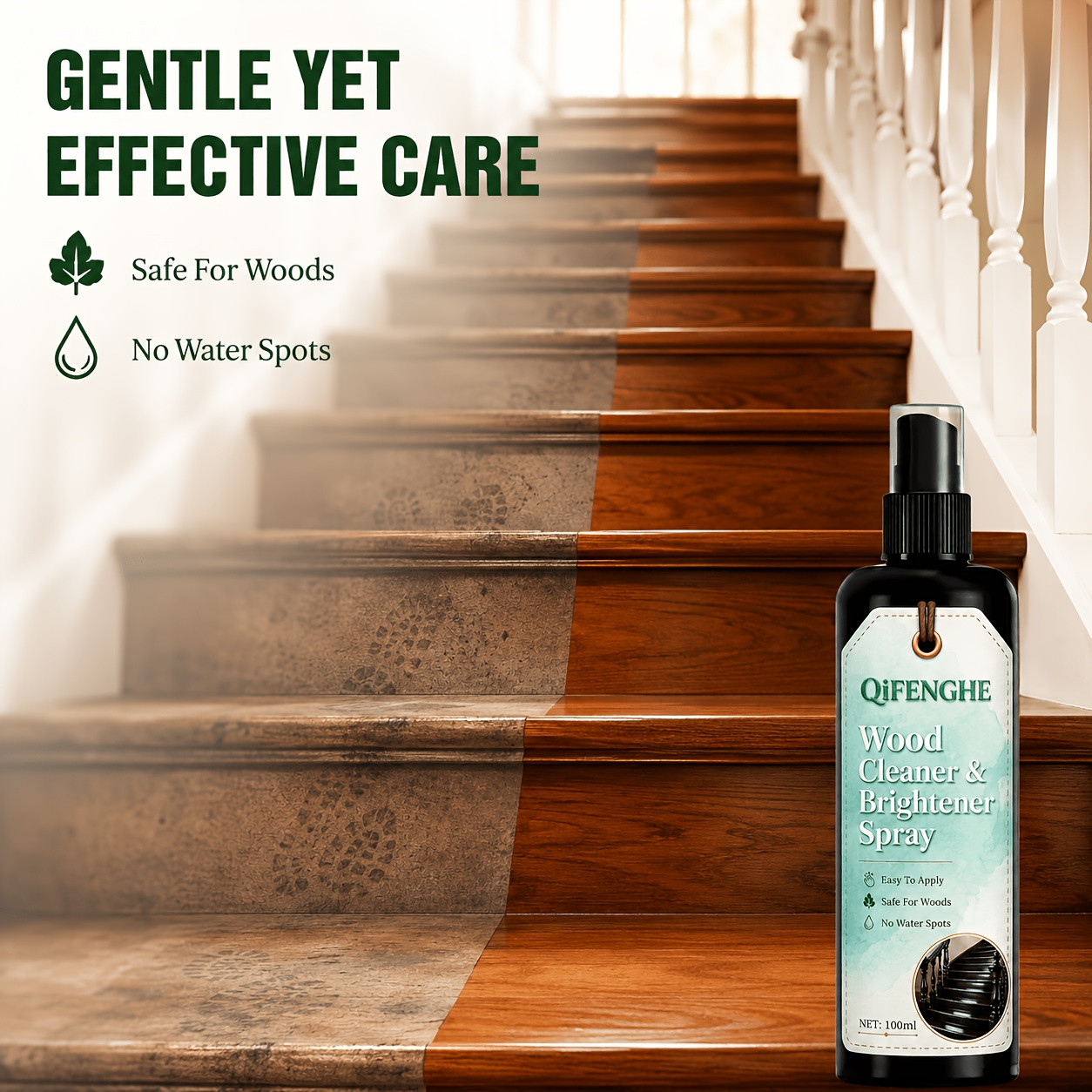Wood Furniture Polish Restorer Spray Wood Surface Brightening Cleaner