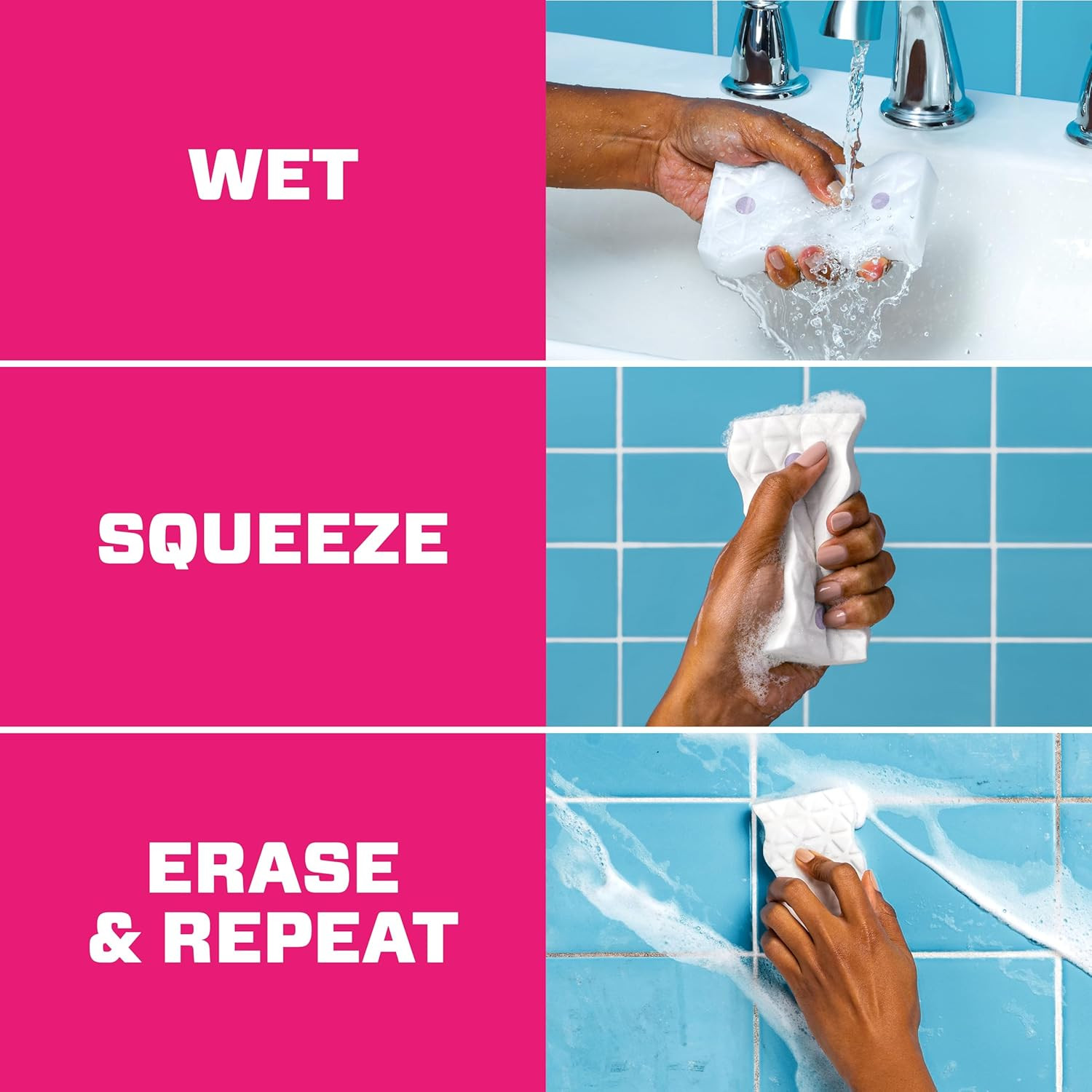 Mr. Clean Magic Eraser Sponge, Bathroom Cleaner, Shower Cleaner, Tub Cleaner, So