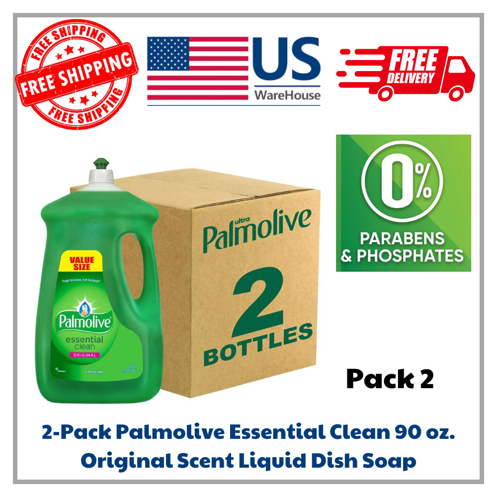 2-Pack Palmolive Essential Clean 90 oz. Original Scent Liquid Dish Soap