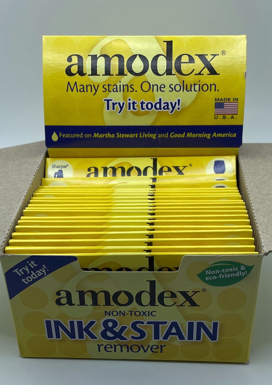 Amodex Ink & Stain Remover Trial Pack Set of 25 Single Unit Packs Non-Toxic