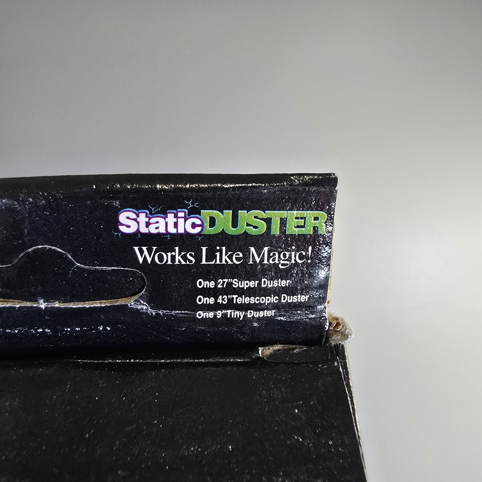 Vtg BRAND NEW Static Duster 3 Pc Set As Seen On Tv 43″ Telescopic, 27″ And 9″