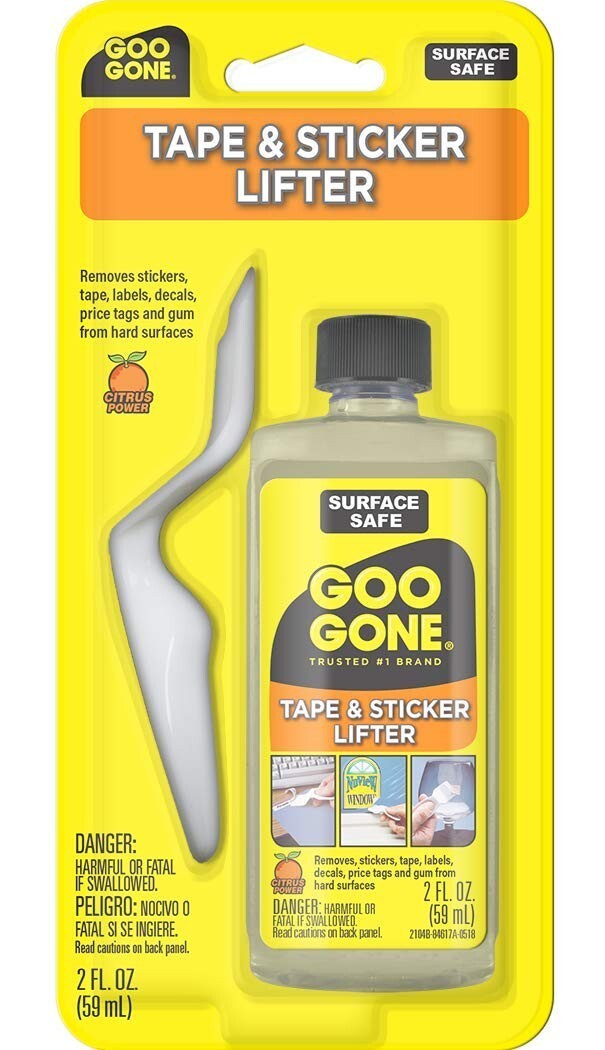 Goo Gone Kit w/ Scrap Tool “Sticker / Adhesive / Gum” Remover & Lifter 2 oz. NEW
