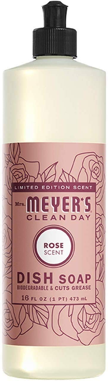 MRS. MEYER’S CLEAN DAY Dish Soap Rose 16 fl. oz 3 Pack