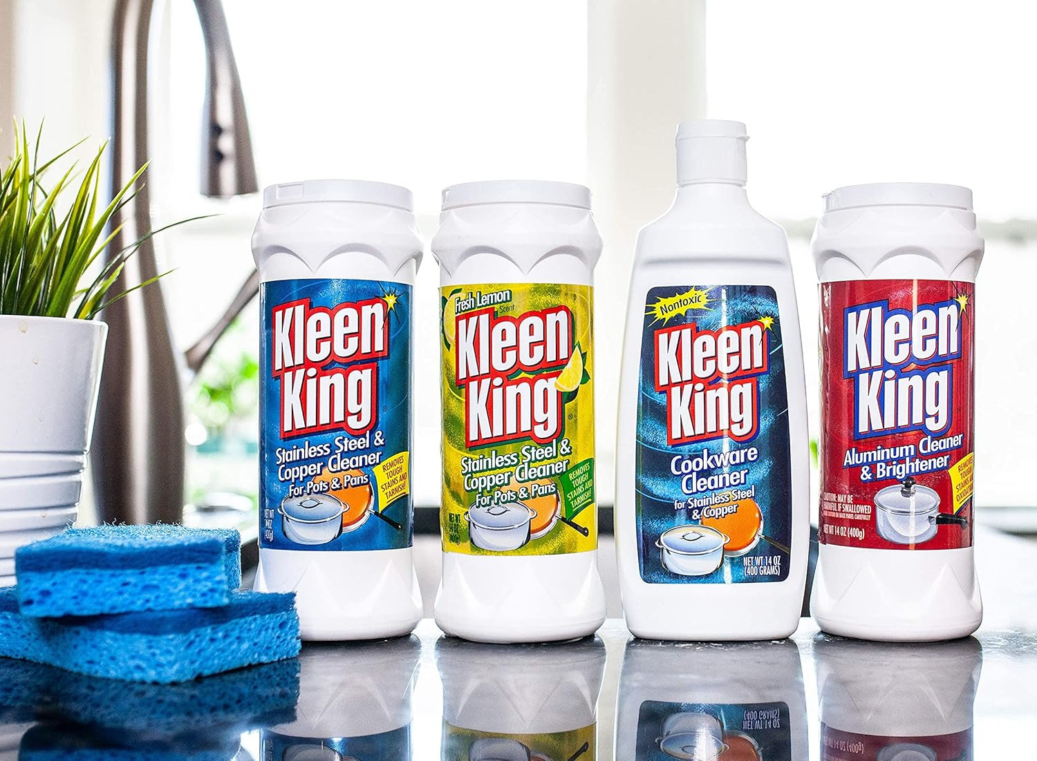 King Kleen Stainless Steel Cookware Cleaner and Copper Cleaner (14 Oz, 1 Pack…