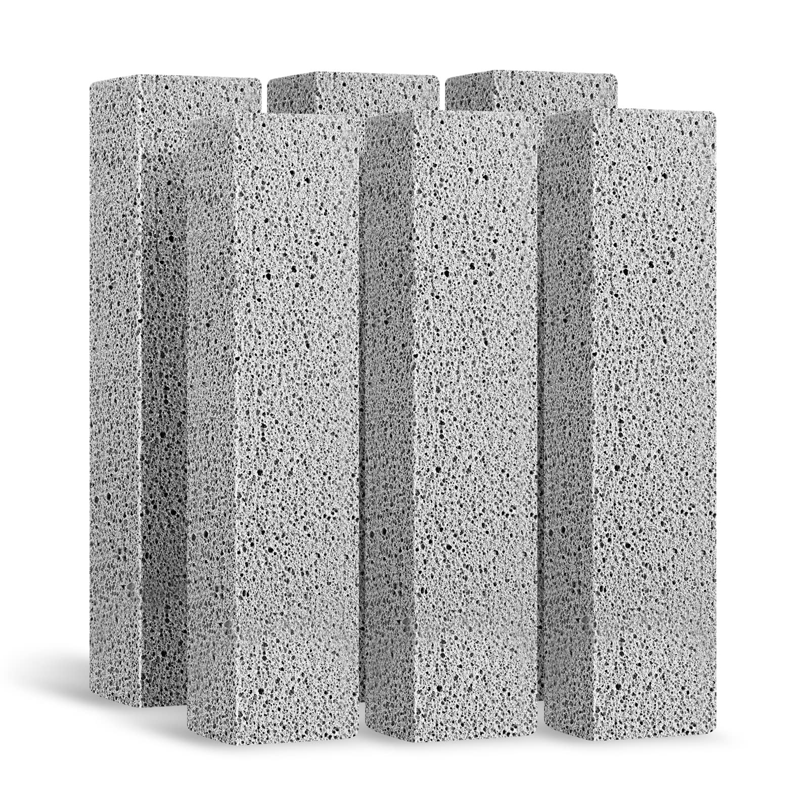 6 Pack Pumice Toilet Cleaning Stones Remove Hard Water Rings Calcium Stains
