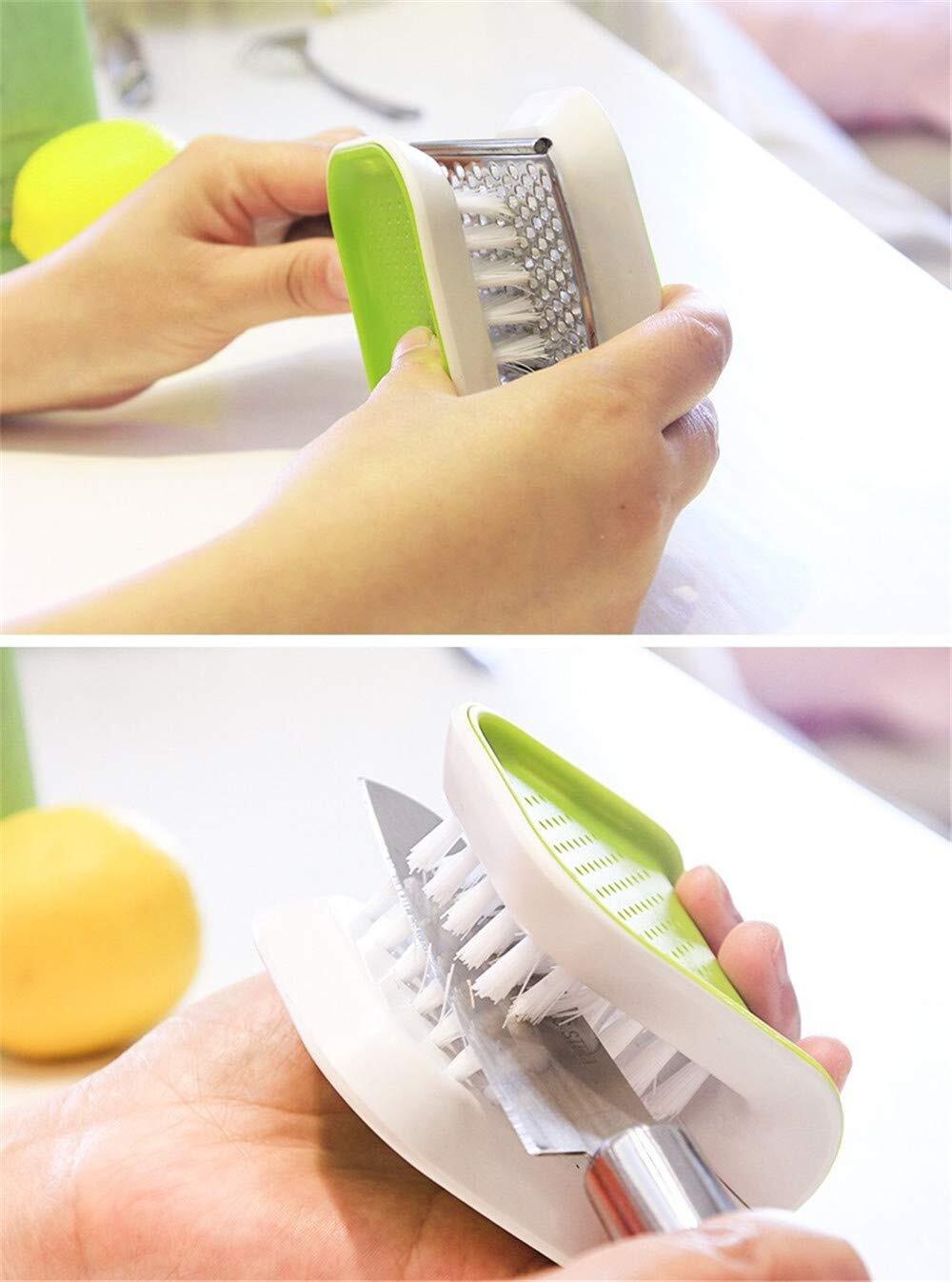 Blade Brush Knife & Cutlery Cleaner Brush Kitchen Washing Chopsticks Fork Brush