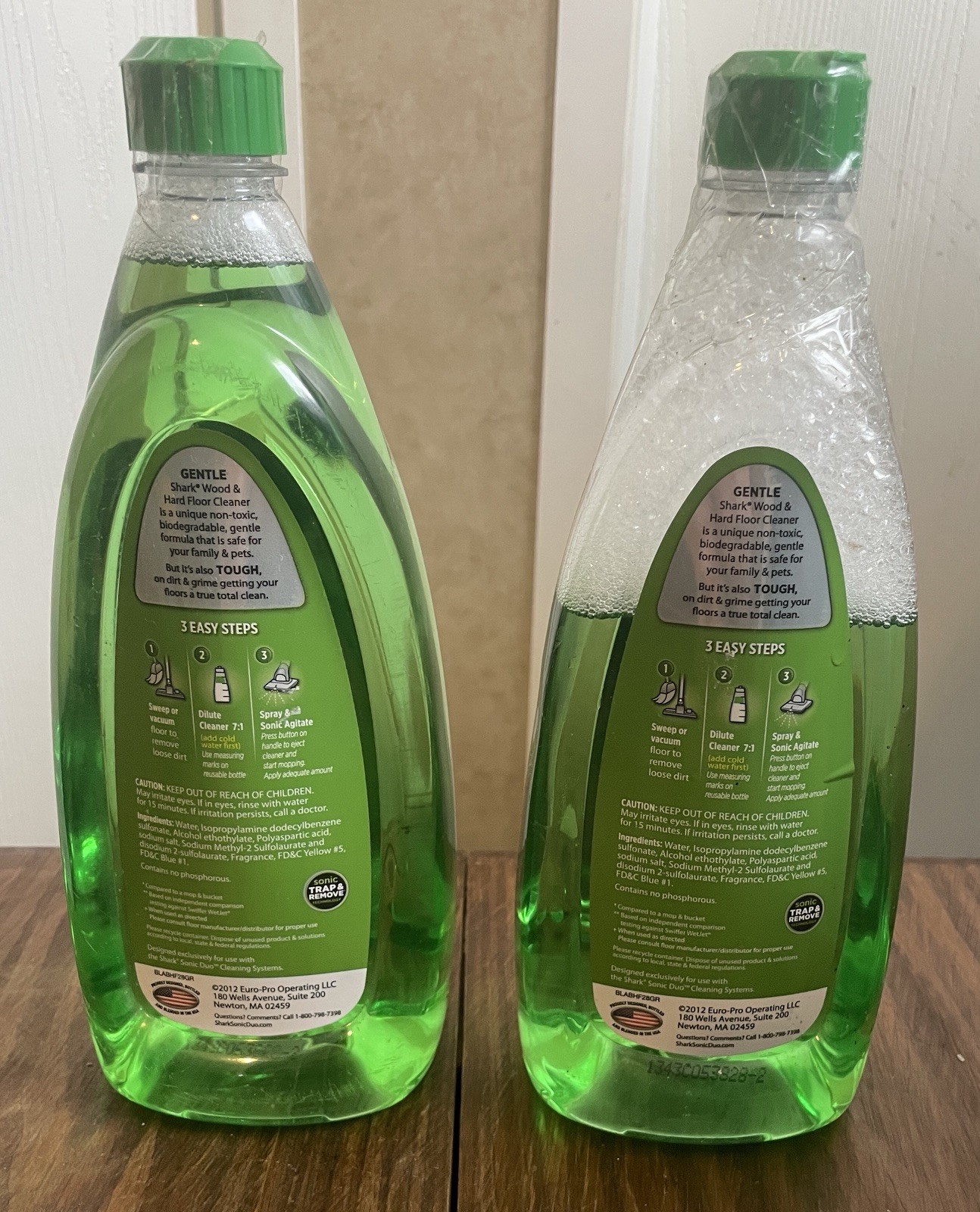 2 Shark Wood/Hard Floor Cleaner Italian Citrus Sonic Duo Tile Concentrate 28oz