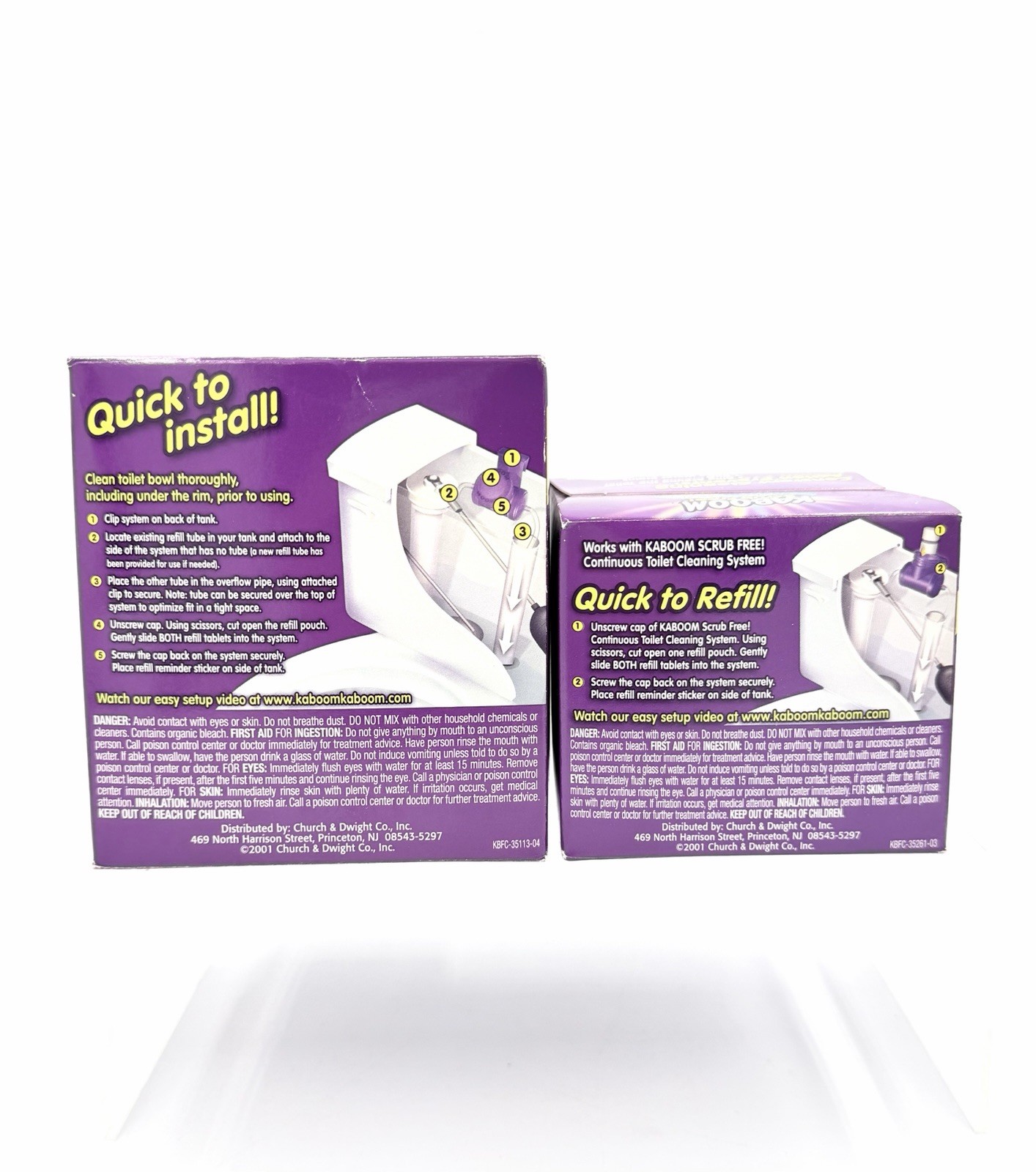 Kaboom with OxiClean Scrub Free! System ~plus 1 box w/ 2 count Refills NEW
