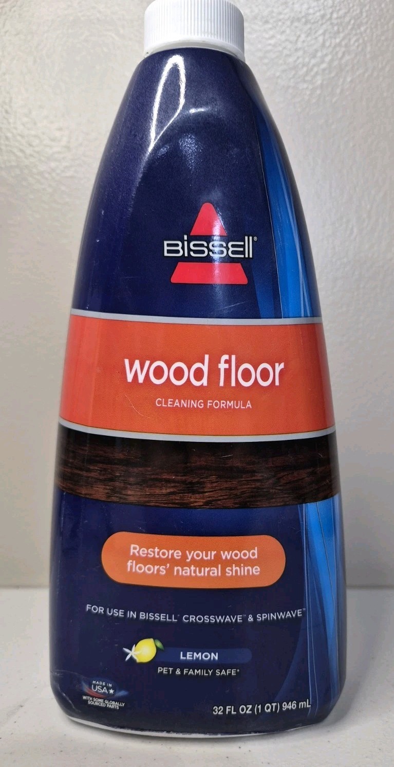 BISSELL Wood Floor Cleaning Formula Lemon 32 fl oz for Crosswave Spinwave