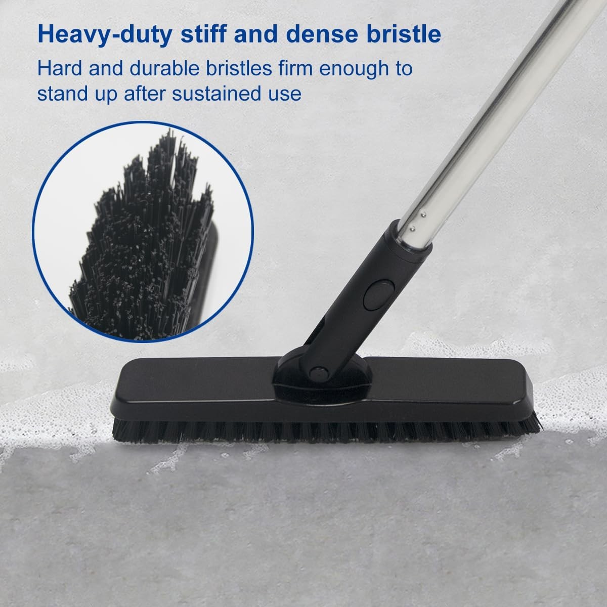 Tile Grout Brush W/ Long Handle Grout Cleaner Brush Tile Floors Shower Tile