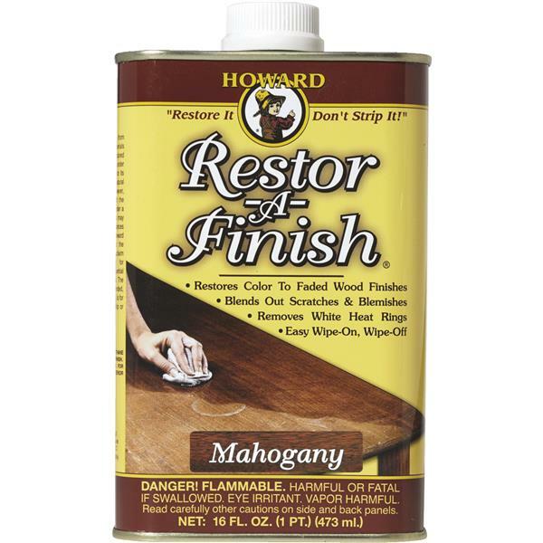 (6)-Howard Products Finish Penetrating Formula MAHOGANY RESTOR-A-FINISH RF5016