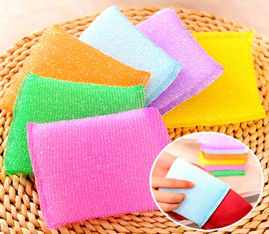 Sponge Pad Foam Scourer for Dish Utensils Tiles Cleaning 30pcs free shipping